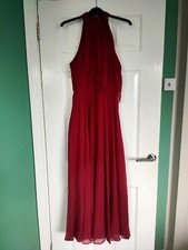 Chiffon Bridesmaid/Evening Guest Burgundy Dress