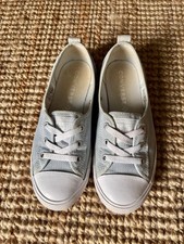 Converse Pumps Pale Blue Size 5.5 - Ballet Lace / Dance Lace Slip On Trainers