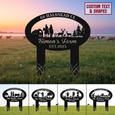 Personalized Metal Farm Sign