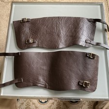 WW2 British Home Guard  Leather Ankle Gaiters Size 4