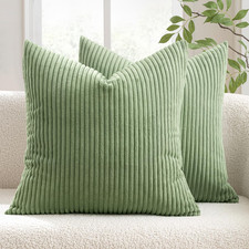Sage Green Corduroy Throw