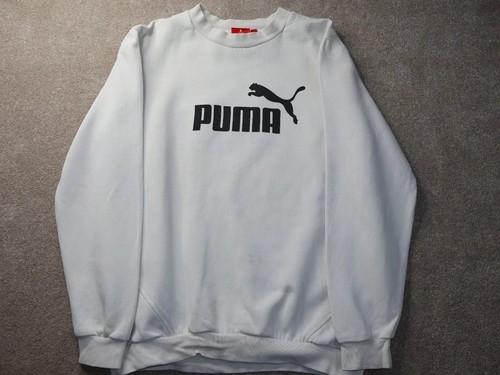 Vintage puma white crewneck - puma,
