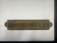 Antique Cast Iron Nameplate