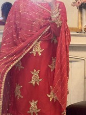 NEW Indian-Pakistani Salwar Kameez Party WearReadyMade sequins chiffon M