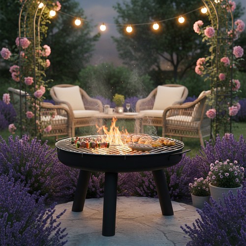 Outdoor portable fire - outdoor, for