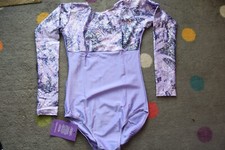 Lilac lycra and silver