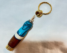 Hawaiian Koa inlay key ring