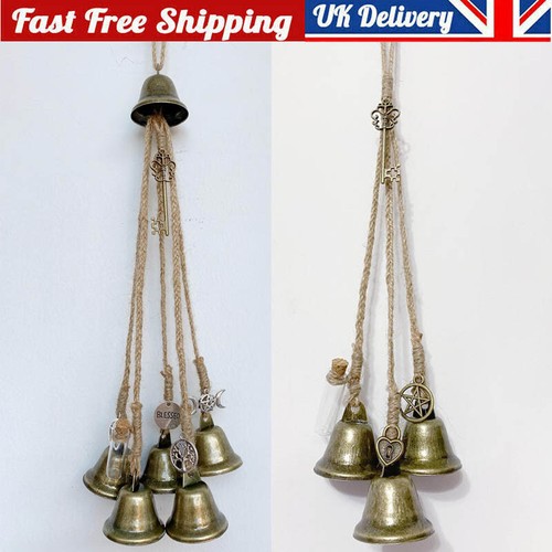 Witch bells wind chimes hemp - witch,