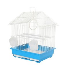 LIMA BLUE TRAVEL BIRD CAGE BOX SMALL EXOTIC PET BIRDS CANARY LITTER TRAY PARROT