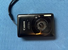 Canon IXUS 100 Is Digital Compact Camera 3x Optical Zoom, 12.1MP, Black (READ)