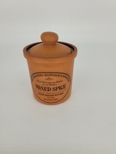 The Original Suffolk Canister Mixed Spice Pot Henry Watson Pottery England New O