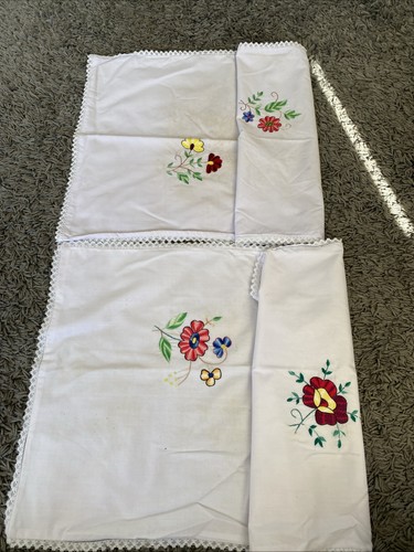 Hand embroidered white - x,