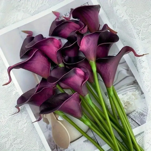 10pcs artificial flowers calla - artificial,