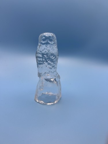 Vintage pressed glass owl - vintage,