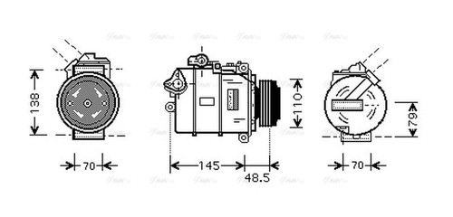Ava aircon compressor bwak309 - compressor,