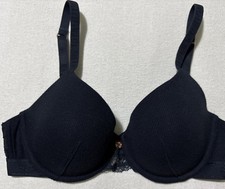 M&S ROSIE FOR AUTOGRAPH FRENCH LACE  UNDERWIRED FULL CUP Bra In BLACK SIZE 34C
