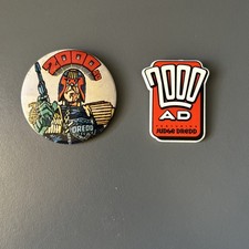 Judge Dredd Tin pin Badge and