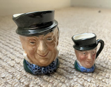 Royal Doulton Character Jug x2 Tiny & Miniature Mr Micawber