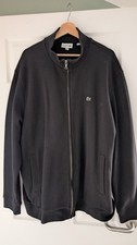 Mens Lacoste Black Zip Up