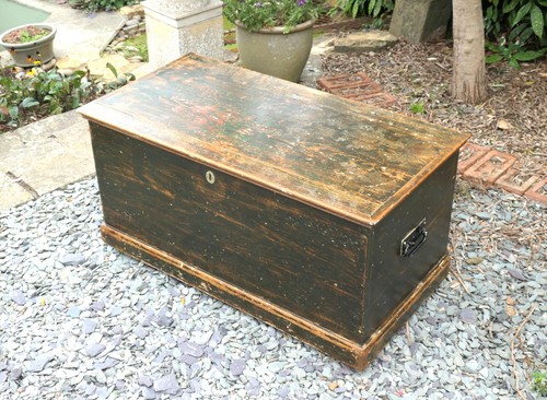 19th century blanket box - 19th,