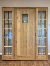 Patio Doors Double Glazed Solid Oak Hardwood External Door & Frame Set
