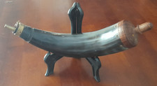 ANTIQUE BLACK POWDER HORN
