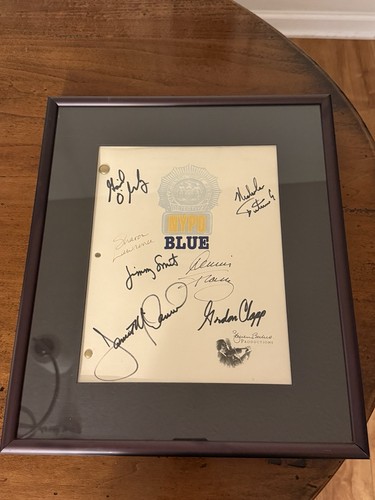 Nypd blue signed television - nypd,