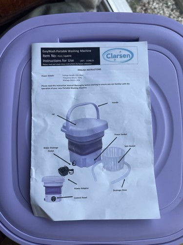 Clarsen portable washing - clarsen,