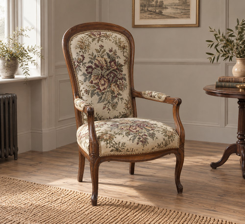 French style carved armchair - style,