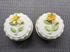2 Vintage Coalport Yellow