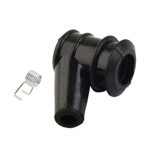 Black rubber spark - black, plug