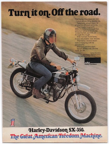 Harley davidson magazine - harley-davidson, ad