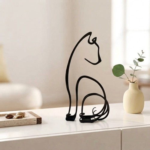 Durable metal cat - cat, silhouette
