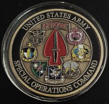 Challenge "United States Army Special Operations Command" Commemorative Coin New