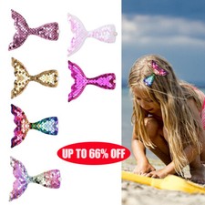 Cartoon Hair Clip Kids Glitter Hairpin Mermaid Tail Women Hair Accessories Gift