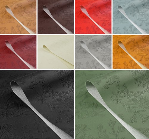 Floral faux leather fabric - floral,