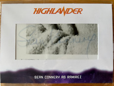 HIGHLANDER MOVIE EXPANSION SET: OVERSIZED CUT AUTOGRAPH CARD: SEAN CONNERY SC8