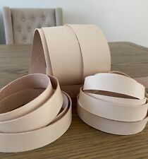 100 cm 39.37 " Natural Vegetable Tanned Leather Strap Belt Blank 1.3-1.5mm thick