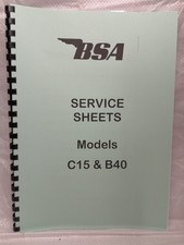 BSA Factory Service Sheets