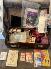 1970s vintage magician magic tricks bundle in suitcase - loads of items