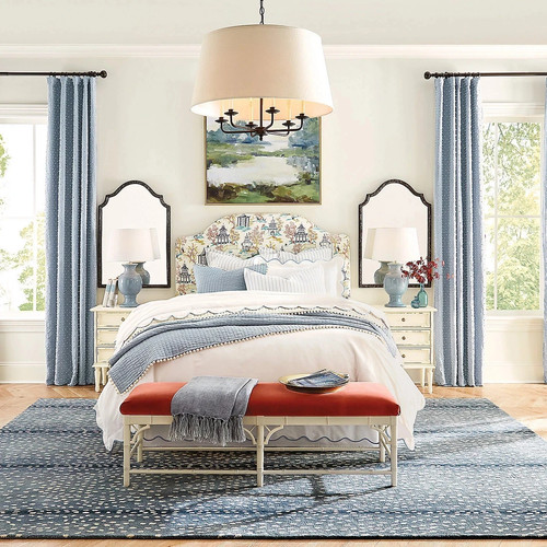 Antelope blue wool - tufted, area