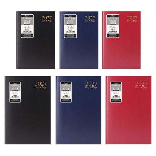 Diary 2027 size page - a4,