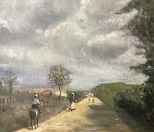 Landscape with horseman - "landscape, horseman"