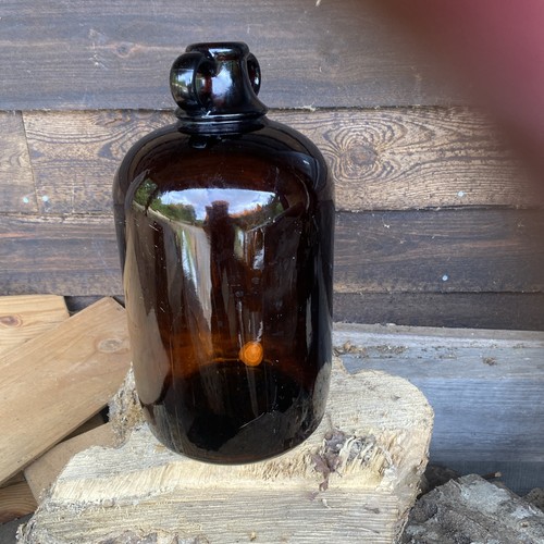 Litre brown glass money - litre,