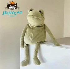 " Jellycat Fergus Frog – 18cm/33cm Green Plush Doll, NWT + Free Dust Bag "