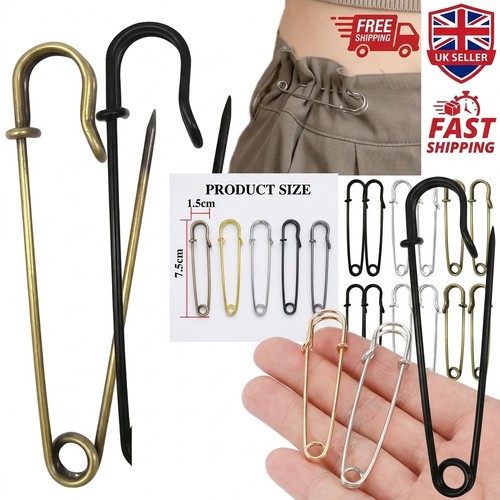 20pcs large 5cm safety pins - large, 7.5cm
