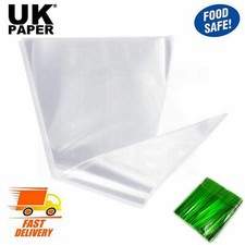 CLEAR CELLOPHANE CELLO CONE SWEET BAGS LARGE CANDY KIDS PARTY FAVOUR GIFT TREATS