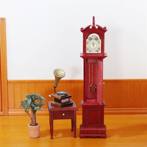 Dolls house oak grandfather - house,