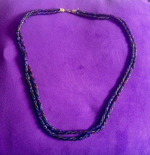 Vintage bohemian glass bead - bohemian,
