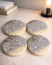 Set of 4 Resin Glitter
